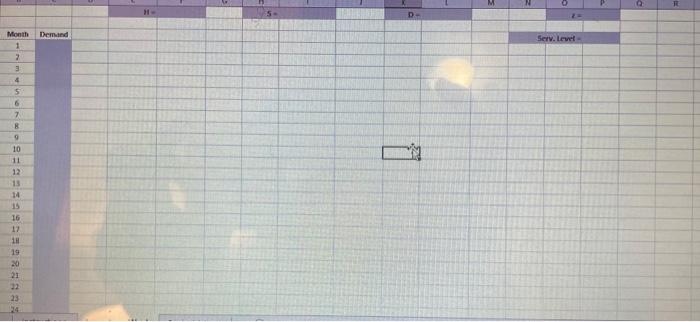 please show excel calulations its project