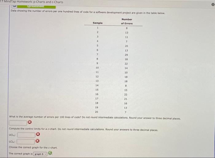 Please solve: additional info: D 17 MindTap