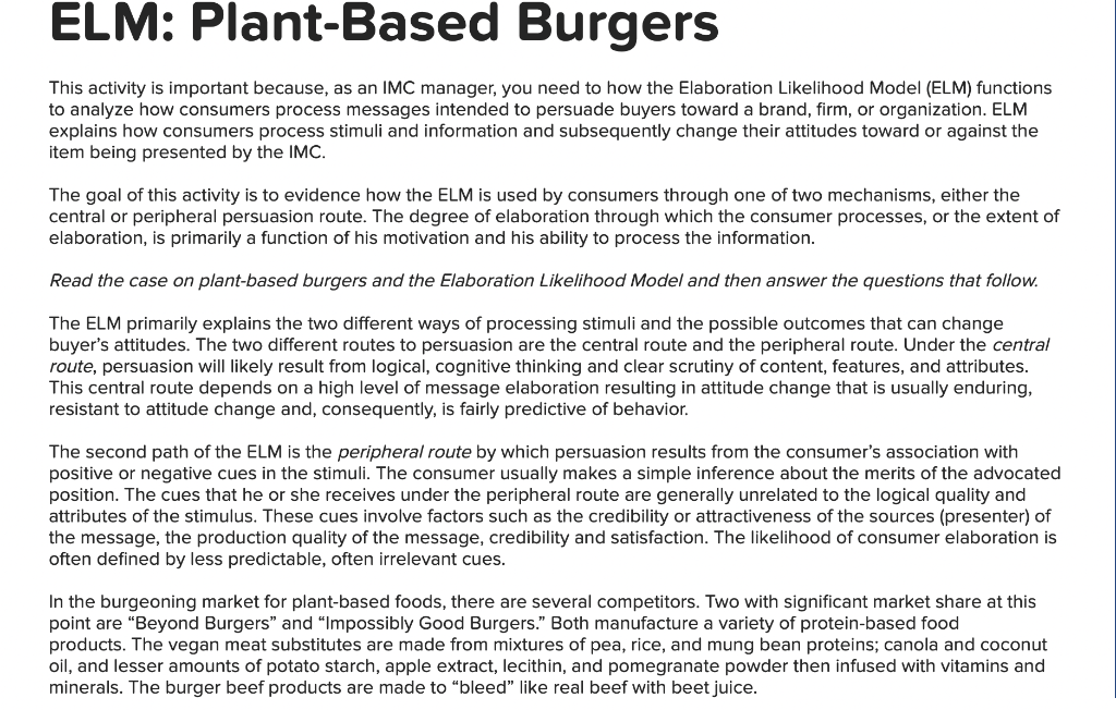 This activity is important because, as an IMC