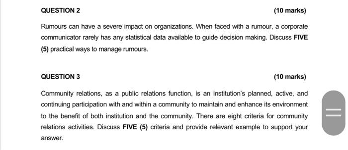 i need help urgently pls QUESTION 2 (10 marks)