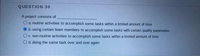 need help with question 30. my anwser is wrong