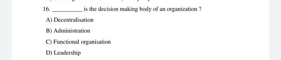 I need the answer as soon as possible 16. is the