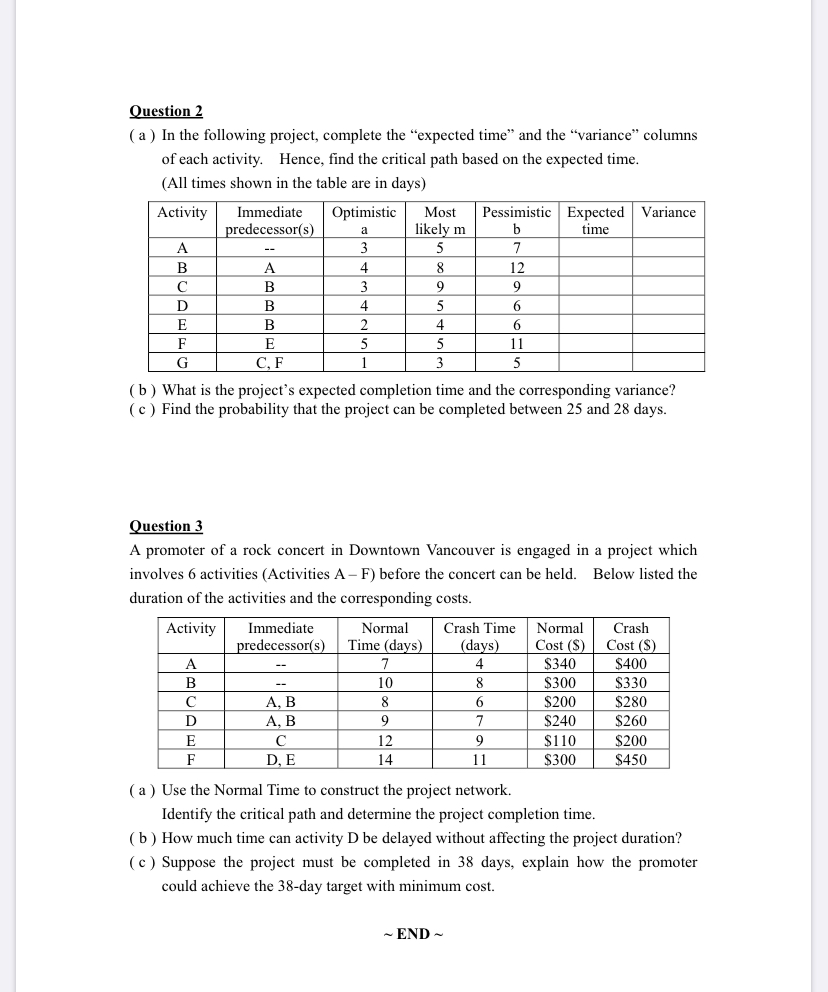 only answer last question please thanks a time on