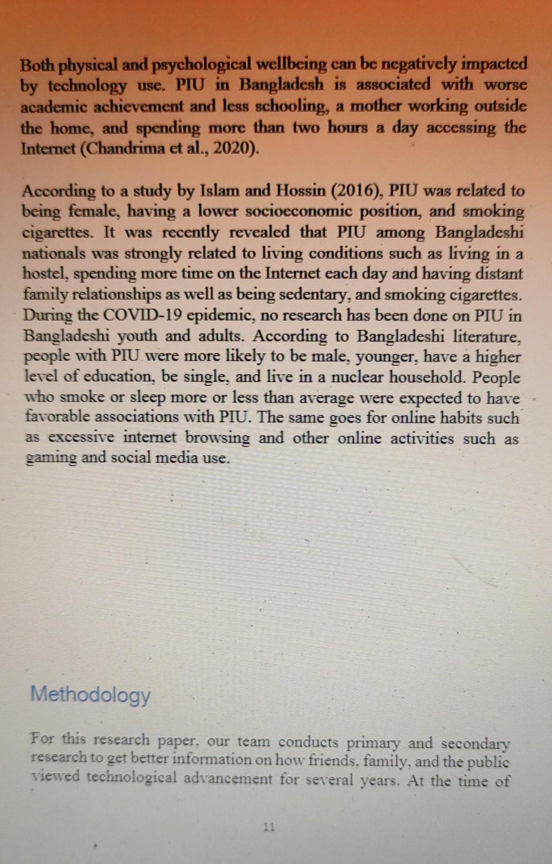 Research Topic : Danger of mobile phone on young