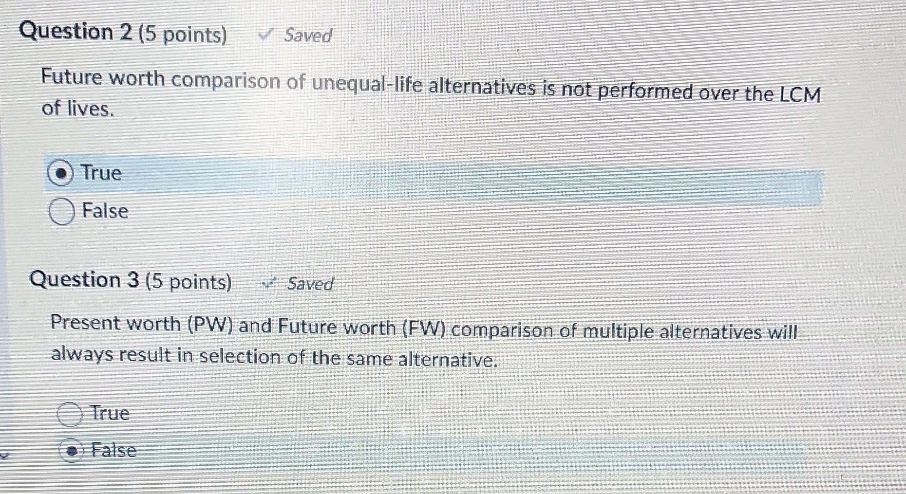 answers needed asap please Question 2 (5 points)