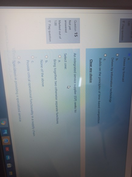 Driven by forecast Driven by information