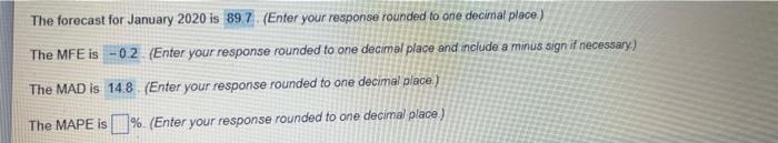 n the table below (enter your responses rounded