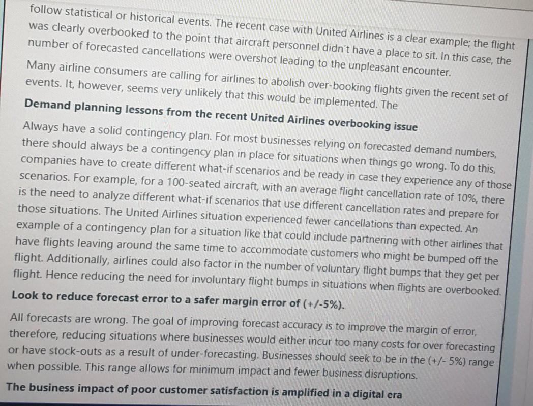 supply chain management read the case study nd