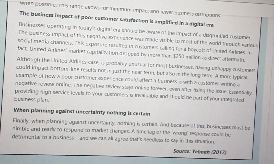 supply chain management read the case study nd