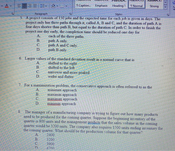 - 1 Caption... Emphasis Heading 1 1 Normal Strong