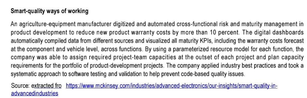 SMART QUALITY IN ADVANCED INDUSTRIES