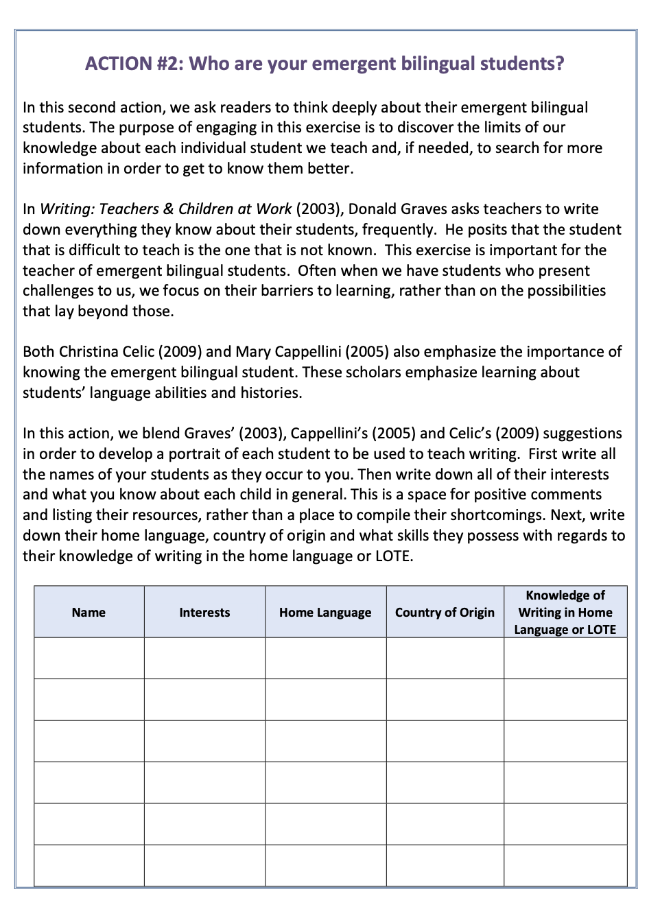 Question: What action steps are taken to ensure