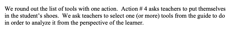 Question: What action steps are taken to ensure