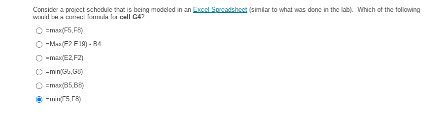 Consider a project schedule that is being modeled