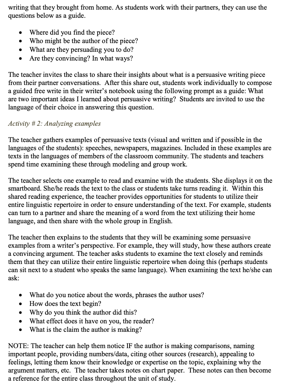 Question: What action steps are taken to ensure