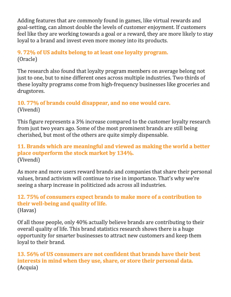 this article which provides some loyalty