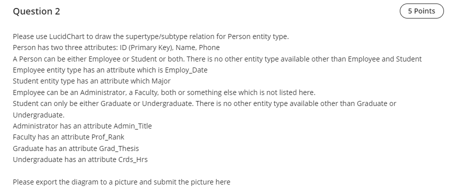 Please read the ER diagram and answer the