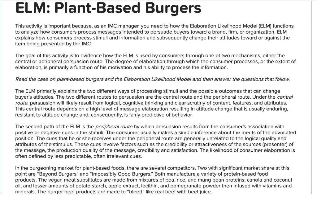 This activity is important because, as an IMC