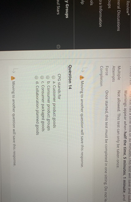 Force Completion Once started, this test must be
