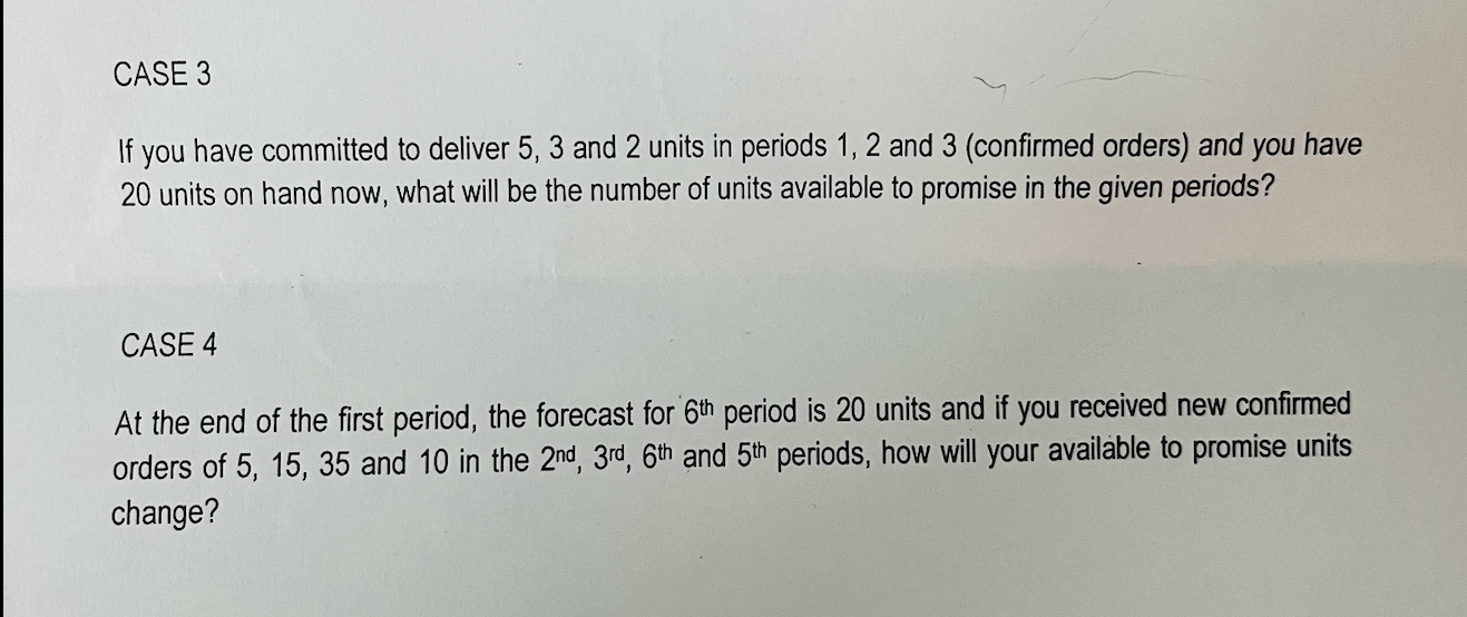 please solve this 2 operations management cases.