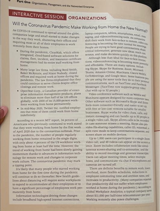 anyone? Assignment 1: Interactive Session: