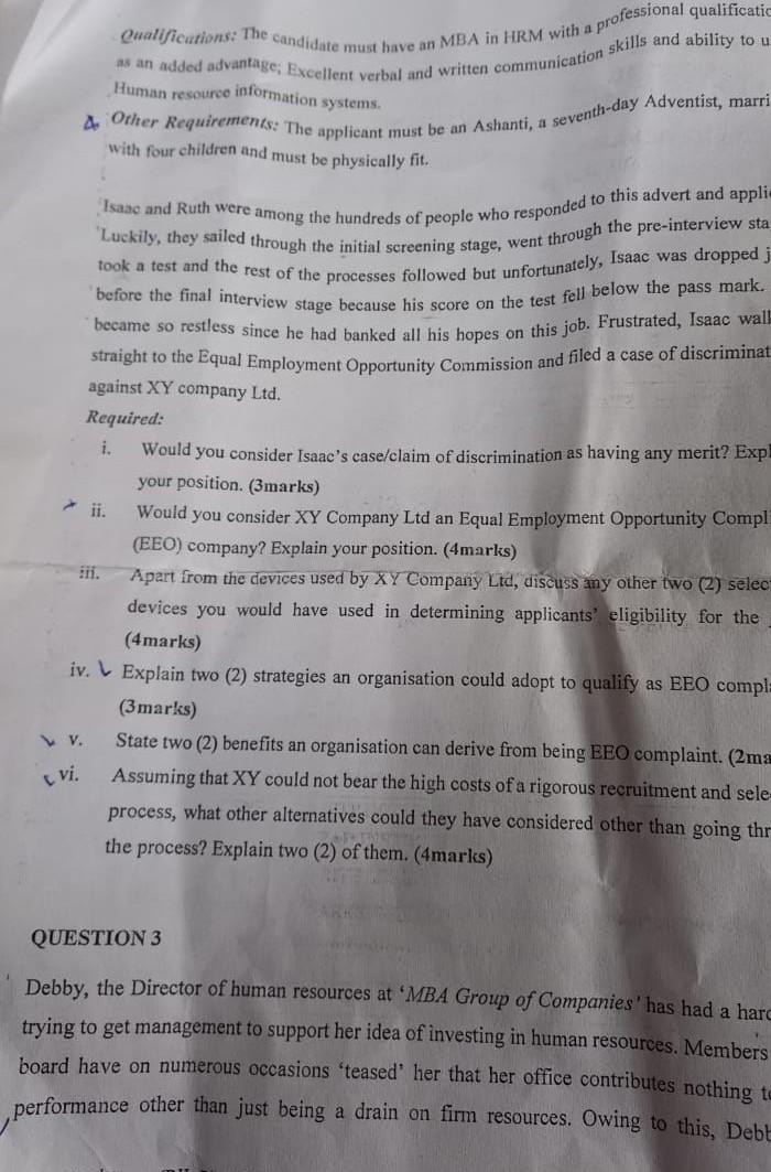 ATTEMPT ALL QUESSTIONS QUESTION ONE (20MARKS)