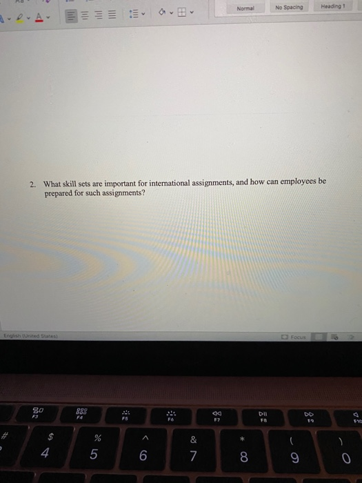 No Spacing Heading 1 Normal 2. What skill sets