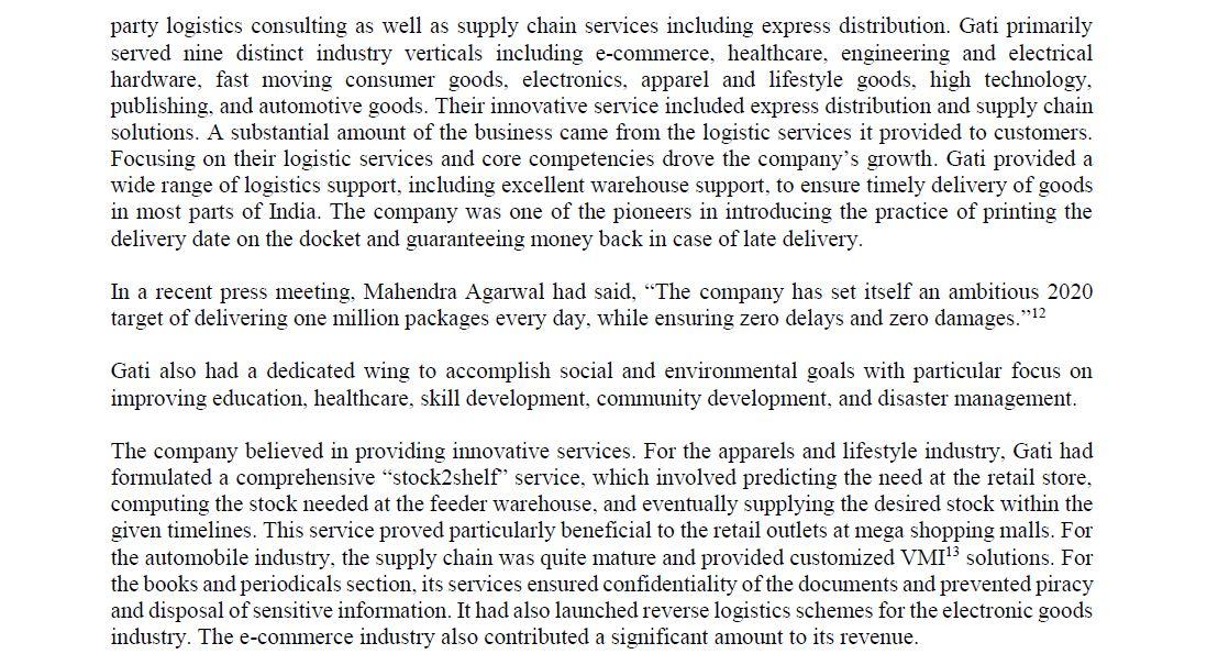 Case study questions: 1. What is the main problem