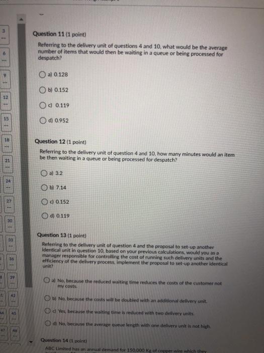 Question 1 (1 point) ABC Limited produces a