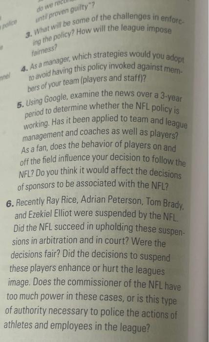 case study need answers 1. Once a players