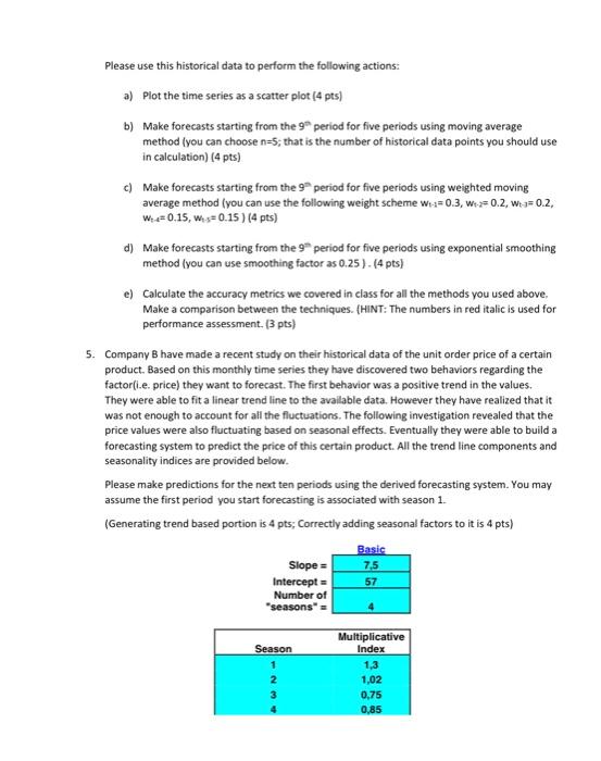 105 points in Total (5 points bonus) Part A 1.