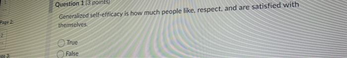 age 3 Question 1 (3 points) Generalized