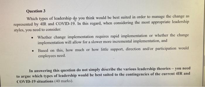 Topic Organisations today face a dynamic and