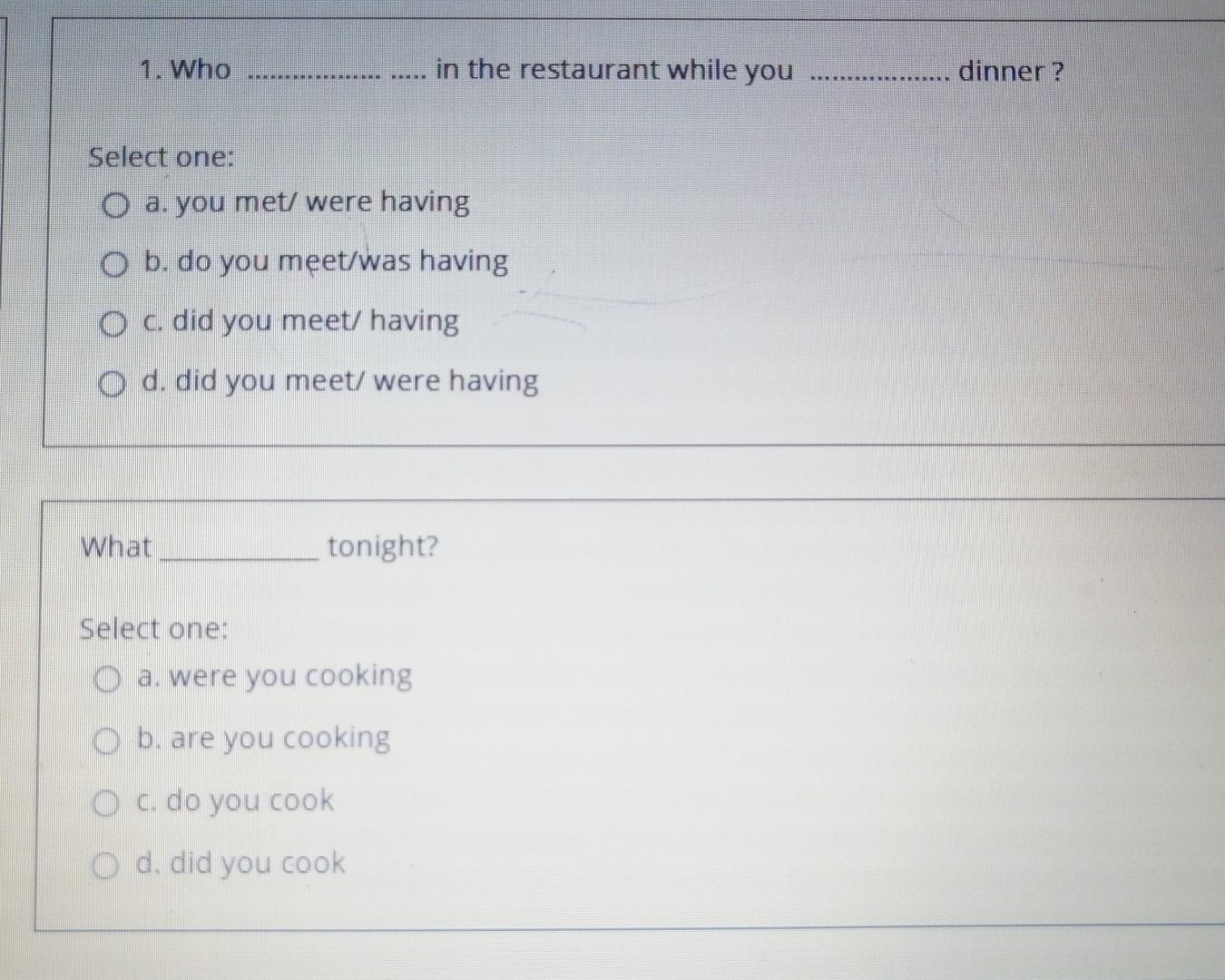 Just the answer without explain please. 1. Who in