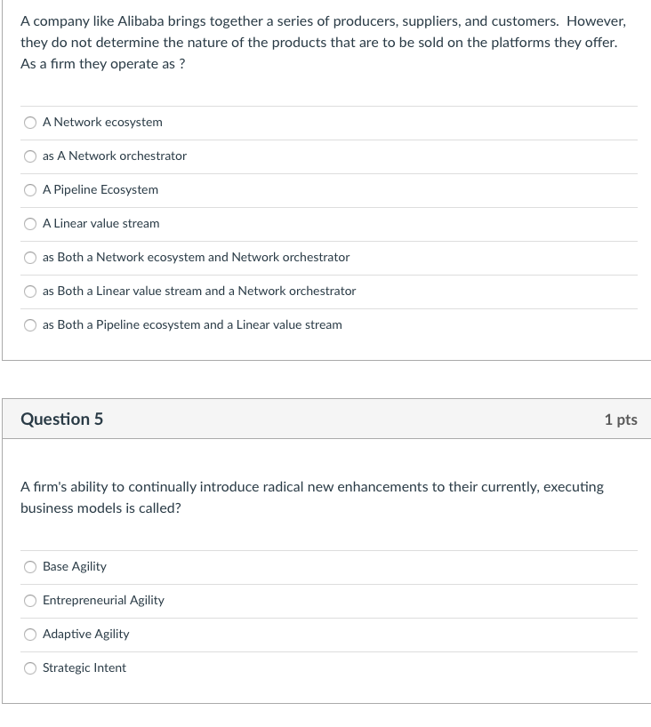 A company like Alibaba brings together a series