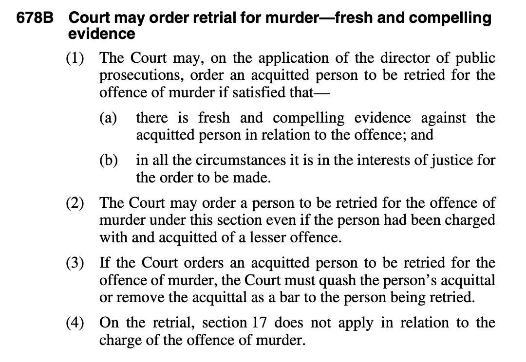 Given chapter 68 of the criminal code 1899 (QLD),