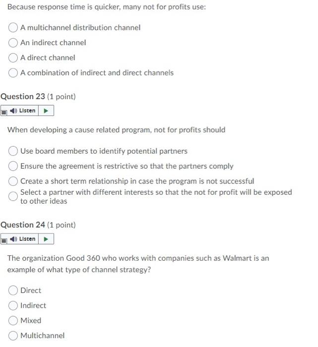 Because response time is quicker, many not for