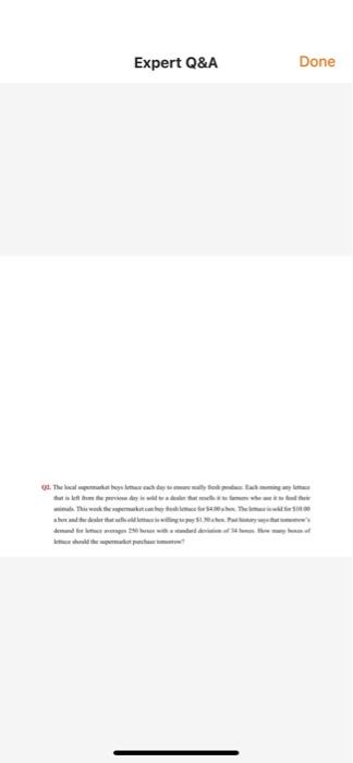 Expert Q&A Done This week. The hem