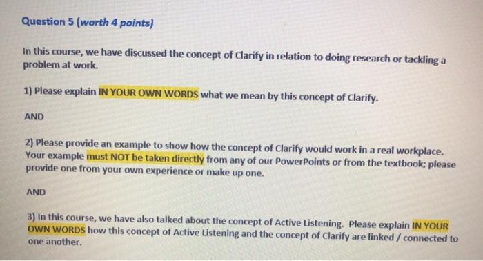 public relation question Question 5 (worth 4