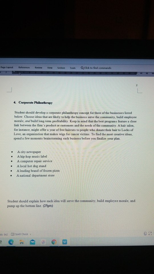 Page Layout References Review View Section Tools
