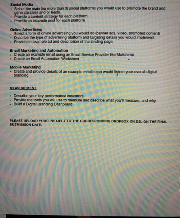 Final Project Scope DEVELOP A COMPREHENSIVE