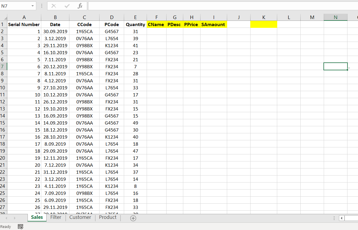 I need this problem to be solved in Excel VBA
