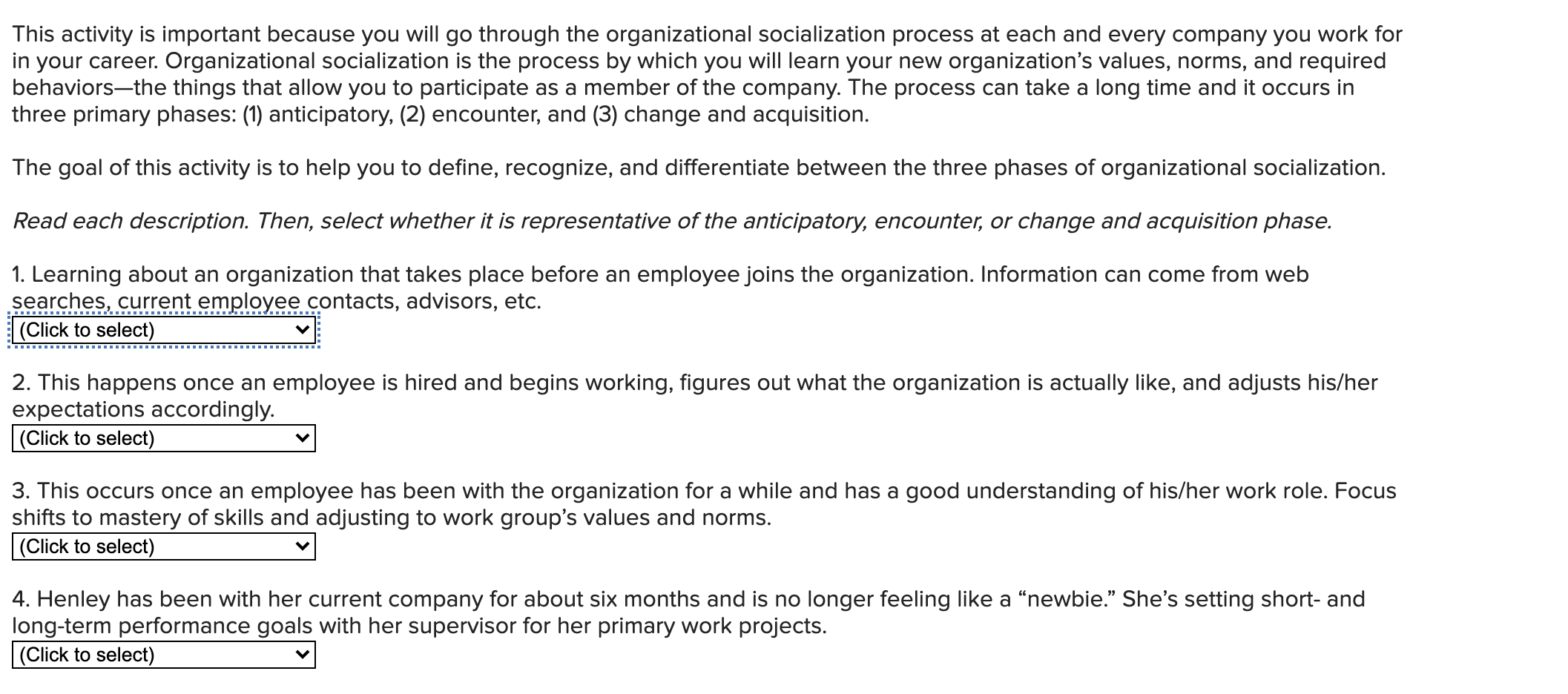 This activity is important because you will go