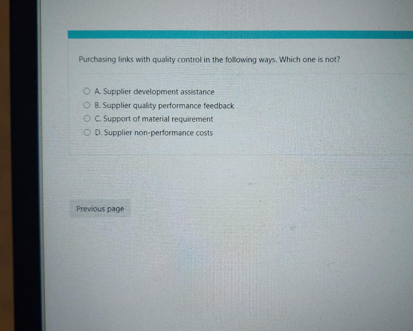 Which of the following cannot be associated with