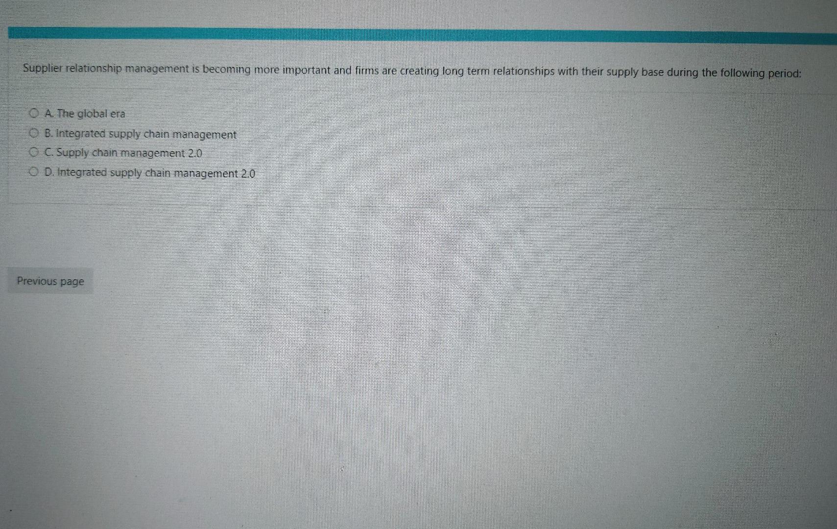 Which of the following cannot be associated with