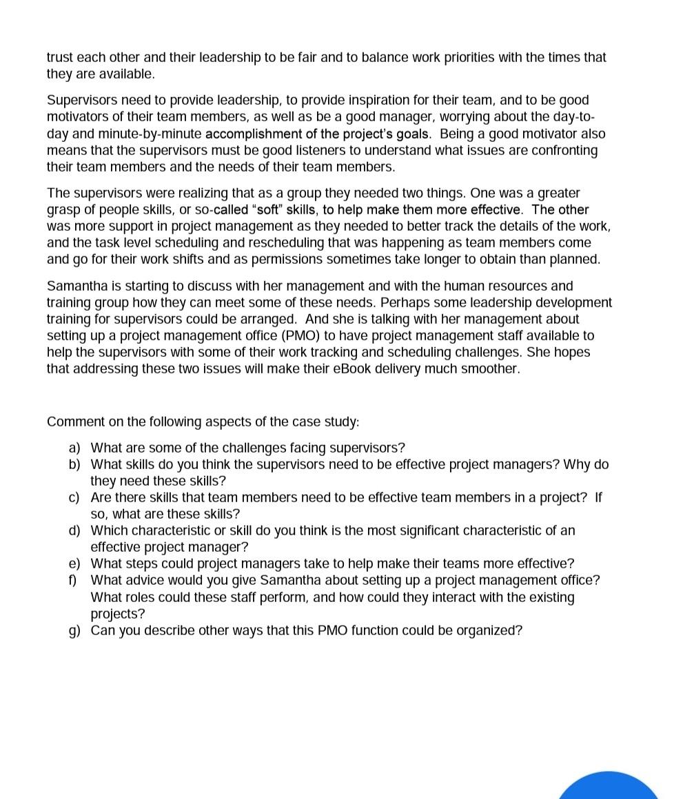 Mini-Case Study: Developing Project Managers at