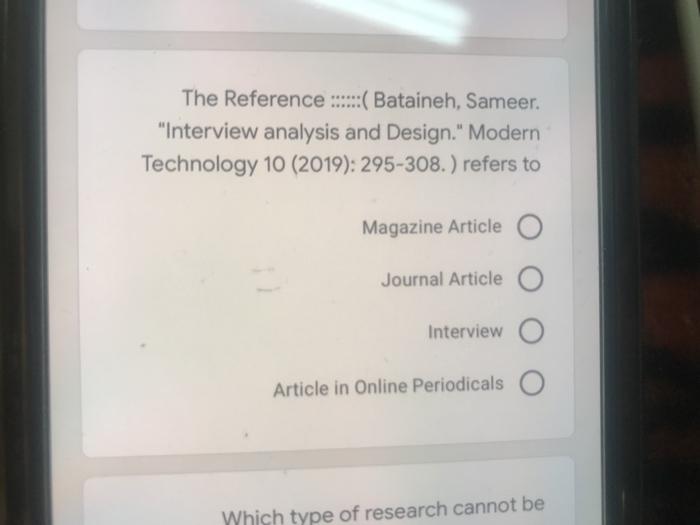 The Reference ...:( Bataineh, Sameer. "Interview