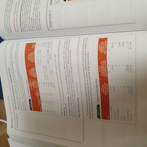 13.2 Develop two other plans for the Mexican