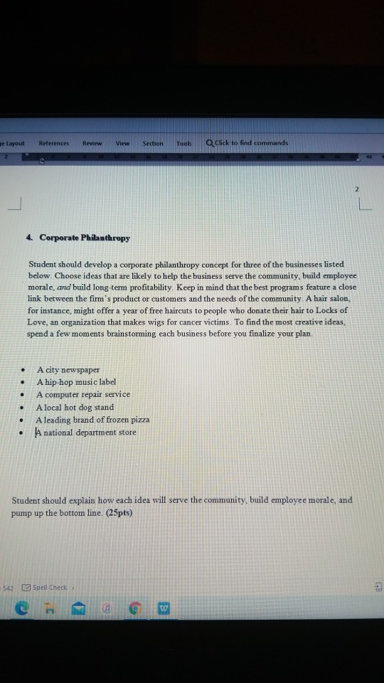 pe layout References Review View Section Tools