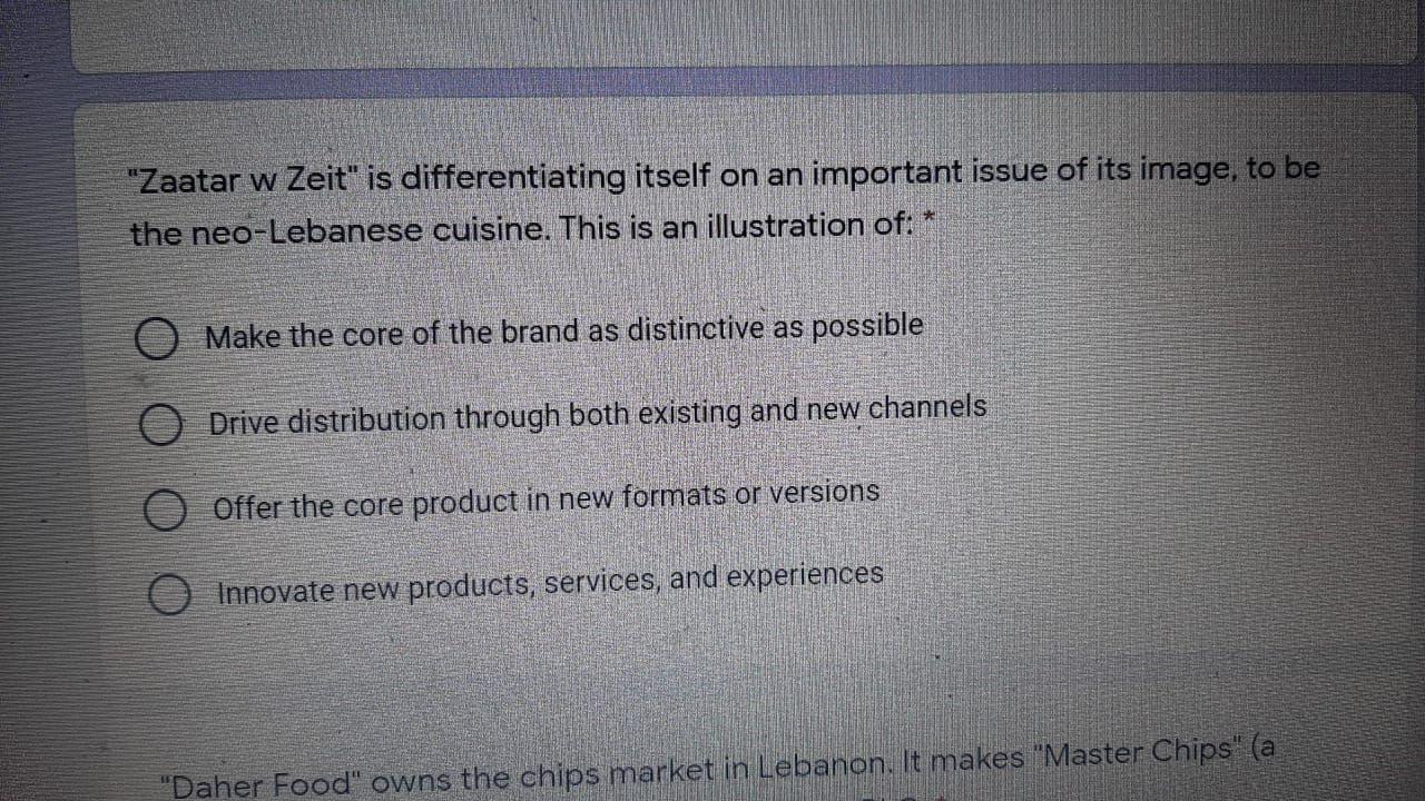 "Zaatar w Zeit" is differentiating itself on an